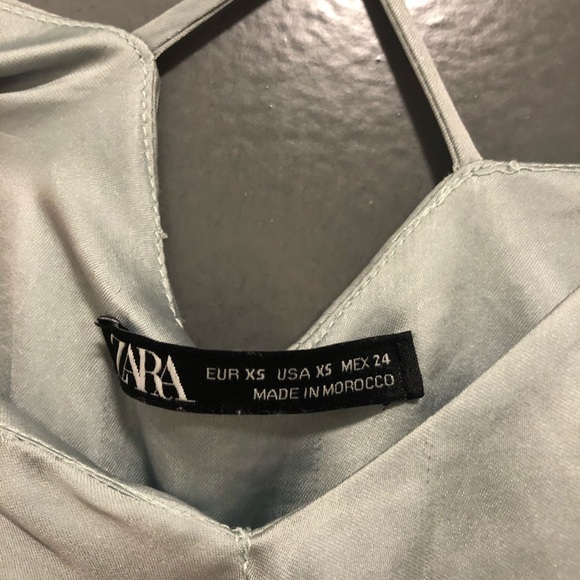 Light Blue Satin Jumpsuit - Picture 5 of 6